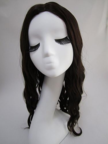WY Blue Sky 24"60cm Dark Brown Long Curly Wave Wig Layered Sythetic Costume Cosplay Wig for Women Fashion + Free Wig Cap