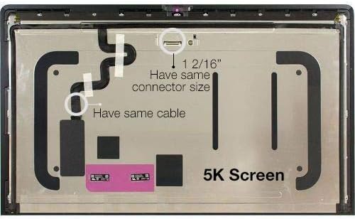 TechOrbits LCD Screen Assembly Compatible with Apple iMac 27" A1419 Late 2014 Early 2015 LM270QQ1 SDA1 A2 5K EMC2806 66-00200