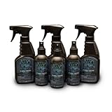 Clear Gear Disinfecting Spray Sport Six Pack (3 - 4 Ounce Bottles and 3 - 8 Ounce Bottles) - 5-in-1 - Disinfectant, Deodorizer, Cleaner, Virucidal and Fungicidal for Emergency Services Gear