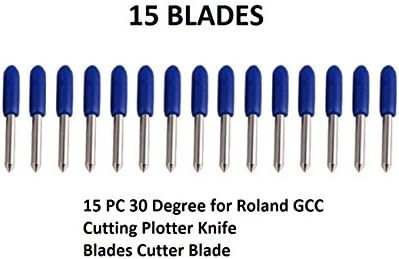 15 PC 30 Degree For Roland GCC Cutting Plotter Knife Blades Cutter Blade