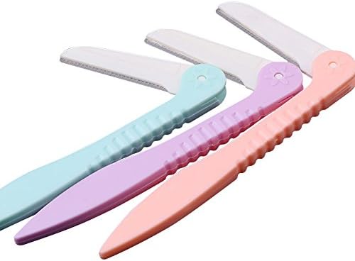 G2PLUS 9 PCS Eyebrow Razor Shaper Cheek Facial Hair Remover Peach Fuzz Shaver Women's Trimmer Shaving Grooming Kit - Image 5