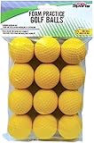 PrideSports Practice Golf Balls, Foam, 12 Count, Yellow