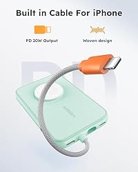 VEGER Portable Charger for iPhone with Built in