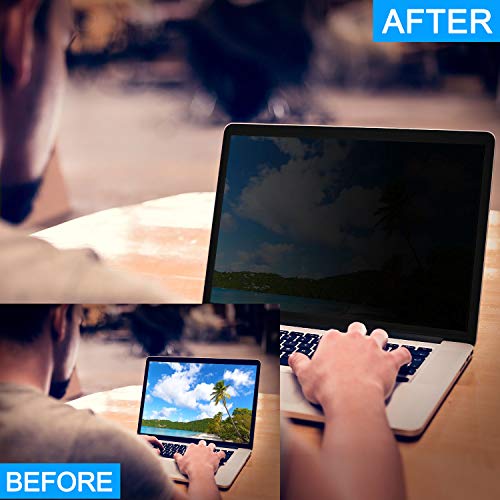14''W Inch Privacy Screen Filter for Widescreen Laptop - Anti-Glare, Blocks 96% UV,Anti-Scratch with 16:9 Aspect Ratio