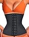 Kimikal Waist Trainer Corset for Weight Loss-Lady Sliming Fajas Gym Colombiana Latex Waist Cincher Shaper Sport Girdle Belt (Black49, XL)
