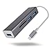 Seternaly USB C Hub Adapter Type C to USB 3.0 Data Hub with TF/SD Card Reader Combo for Macbook,Macbook Pro,USB Flash Drives and Other Devices (Grey)
