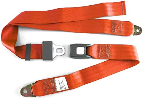 safeTboy 9362 Orange Lap Seat Belt Standard Buckle (2-Point)