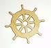 Kafly Bauhoo Ship Wheel Cut Outs Unfinished Wood Mini Wheels 2.5