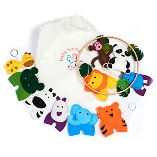Jungle Animals Crib Mobile and Nursery Decor Set Pricepulse