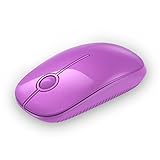 Jelly Comb 2.4G Slim Wireless Mouse with Nano Receiver (Fuchsia)
