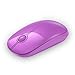 Jelly Comb 2.4G Slim Wireless Mouse with Nano Receiver, Less Noise, Portable Mobile Optical Mice for Notebook, PC, Laptop, Computer, MacBook MS001 (Fuchsia)