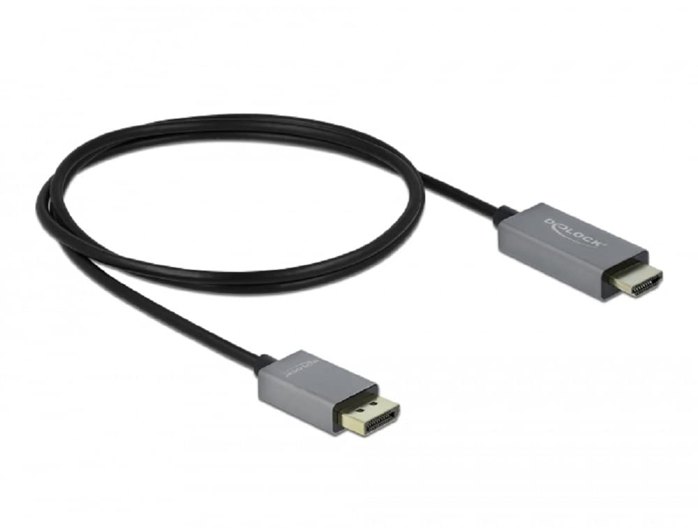 DeLOCK Active DisplayPort 1.4 to HDMI Cable 4K 60 Hz (HDR) 1 m