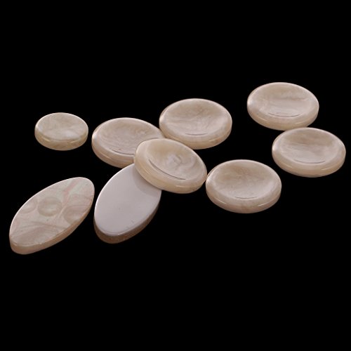 image for MagiDeal Set of 9 Pieces Saxophone Key Buttons Inlays for Alto/Tenor/S