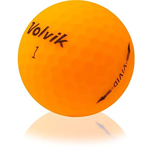 Volvik Vivid Matte Sherbet Orange Golf Balls