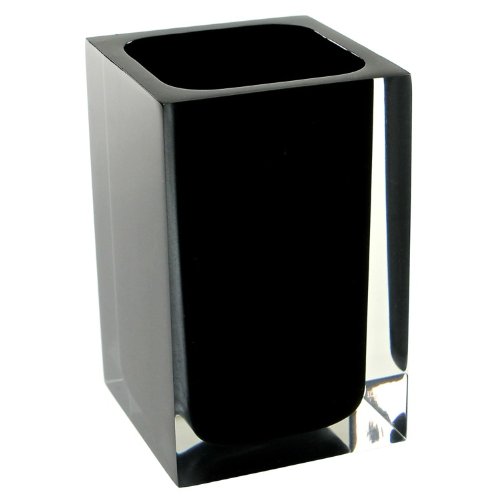 Gedy Rainbow Square Toothbrush Holder, Black
