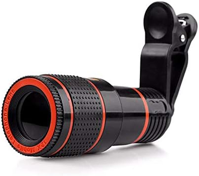 DOSOMI 12x Zoom Universal Mobile Phone Telescope Mobile Phone Camera LensesZoom Camera Lens,Black