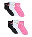 6 Pack Girl's Metallic Swoosh Quarter Socks Size 6-7/ 13C-3Y