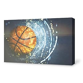 Canvas Wall Art for Living Room, Bedroom Basketball Canvas Prints for Home Decoration Ready to Hang - 12x18 inches