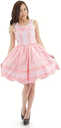 Amazon Co Jp ハロウィン ロリィタ ゴスロリ Rc0002 ワンピース ピンク ｍサイズ スポーツ アウトドア