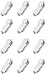 Fruit of the Loom Girl's 12 Pack Low Cut Socks, White, Shoe Size: 4-10 (large)