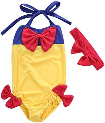 Baby Toddler One Piece Swimming Costumes (Snow White, 2-3 Years)