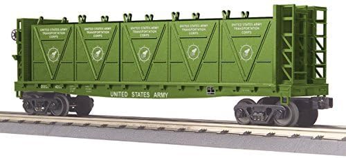 MTH Flat Car - w/Bulkheads &amp; LCL Containers - U.S. Army