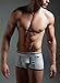 XUBA Men's Soft Cotton Sexy Low Waist Underwear Lingerie Boxer Briefs Grey Size - XL