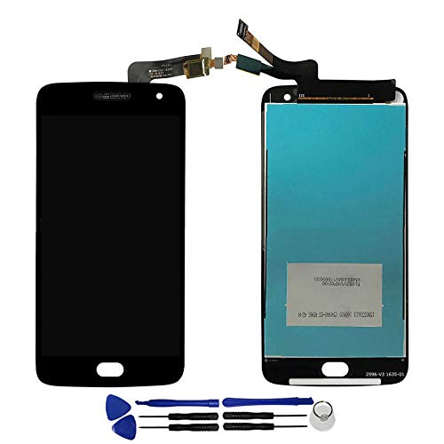 OYOG Replacement for Motorola Moto G5 Plus XT1684 XT1685 XT1687 Touch Screen Digitizer Assembly LCD Display (No Bezel Frame) (Black)