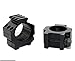 Green Blob Outdoors (A-081 30mm Rings Black Rifle Tactical Low Profile Picatinny Scope Rings W/Accessory Rail for Lasers, Flashlights, Nikon, Leupold, Vortex, Burris