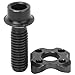 Front Derailleur Pulley Fixing Bolts Titanium Alloy Bike Hollow Guide Wheel Screw for Mountain Bike Front Shift (Black)thumb 2