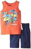 Quiksilver Little Boys' Orange Tank Top with Shorts