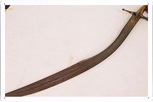 World HOPE Art - Kilij Sword Tin Sign Unique Wall Decor Metal Poster Wall Plaque (WHA18120)