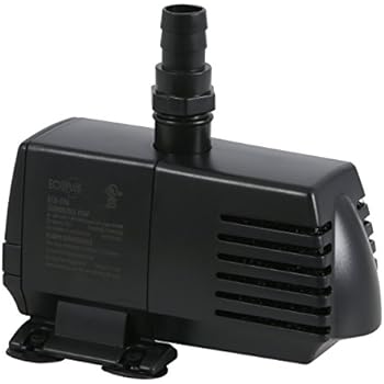 EcoPlus 396 GPH (1500 LPH, 20W) Submersible Water Pump w/ 6 ft Power Cord | Aquarium, Fish Tank, Fountain, Pond, Hydroponics