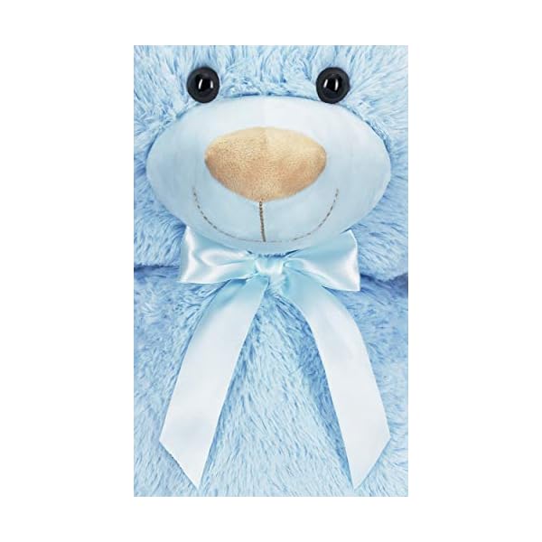 Brubaker XXL Teddybär 100 cm Hellblau mit einem Ich Liebe Dich Herz Stofftier Plüschtier Kuscheltier – Bild 6