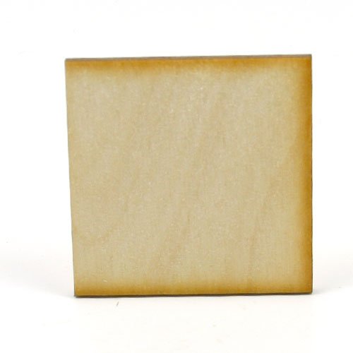 Mylittlewoodshop - Pkg of 100 - Square - 1/2 inches by 1/2 inches and 1/8 inches thick unfinished wood(LC-SQSQ01-100)