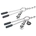 Fifty Shades of Grey at My Mercy Nipple Clamps - 27g Weighted Nipples Clamps with Chain - Silicone Covered Tips for Stimulation - Includes Satin Bag - Silver