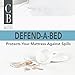 Defend-A-Bed Cool Quilted Waterproof Mattress Protector, King Size
