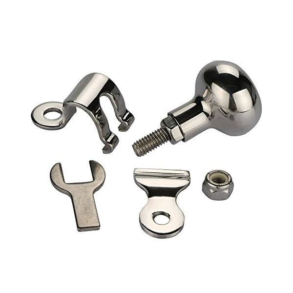 Amarine-made-Aisi-316-Stainless-Steel-Marine-Sport-Boat-Steering-Wheel-Knob-Maneuvering-Knob-S