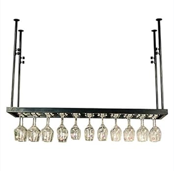 Amazon Com Adjustable Height Ceiling Mounted Wine Bottle Holder