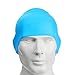 KATTEONG Swimming Cap Silicone Non-Toxic Tasteless Long Hair Swim Cap with 3D Ergonomic Design Ear Pockets and Great High Elasticity for Teenagers Women and Adults Keeps Hair Clean Ear Dry