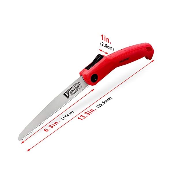 HAUTMEC Klappbare Astsäge HT0134-UK 160 mm – Handgartensäge, rutschfeste Griffe und Sicherheitsschloss – Bild 7