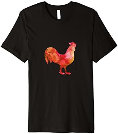 Cock Funny Animals watercolor T Shirt Kids Gift