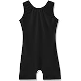 EQSJIU Gymnastics Leotards with Shorts for Girls Unicorn Rainbow Balloon Flower Sparkly Gradient Colors Biketard 1-10 Years