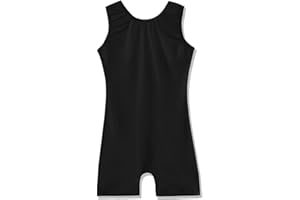 EQSJIU Gymnastics Leotards with Shorts for Girls Unicorn Rainbow Balloon Flower Sparkly Gradient Colors Biketard 1-10 Years