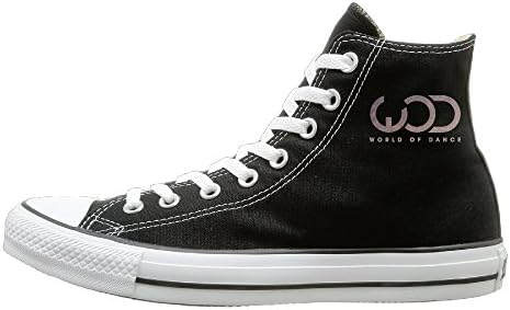 HNHN Unisex Classic World Of Dance Slip-On Shoes Black Size38