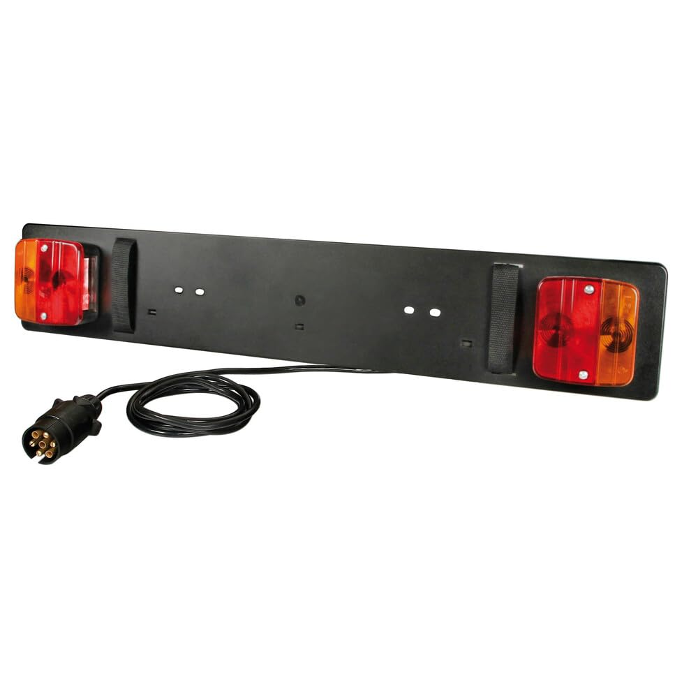 LAMPA 41524 Car Numberplate with lights for a bike carrier, ABS, Black, 78 x 14 cm