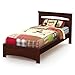 South Shore Libra Bed & Headboard Set, Twin 39-Inch, Royal Cherry