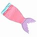 Zoom Cozy Mermaid Tail Blanket,All Season Warm Sleeping Bags for kids .Cute Gift(Pink and Purple) (S, Pink)