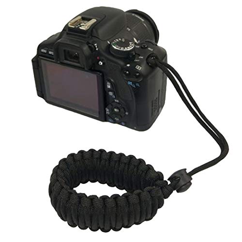 Braided 550 Paracord Adjustable Camera Wrist Strap/Bracelet for Mirrorless Compact System DSLR Cameras, Binoculars and Digital Camera