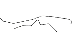 Inline Tube Compatible with 2000-07 Chevrolet/GMC 2500HD/3500HD 2/4WD 10.5/11" 14 Bolt Rear Disc w/Tee on Differential 3/16" Rear Axle Brake Lines 2pc, OE Steel